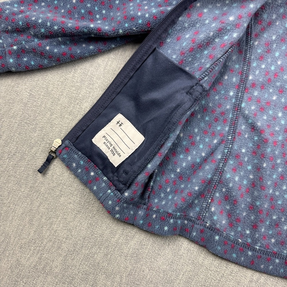 Columbia Jacket Girls XXS‎ Blue Benton Springs II Printed Fleece Full Zip Kids - Picture 5 of 12